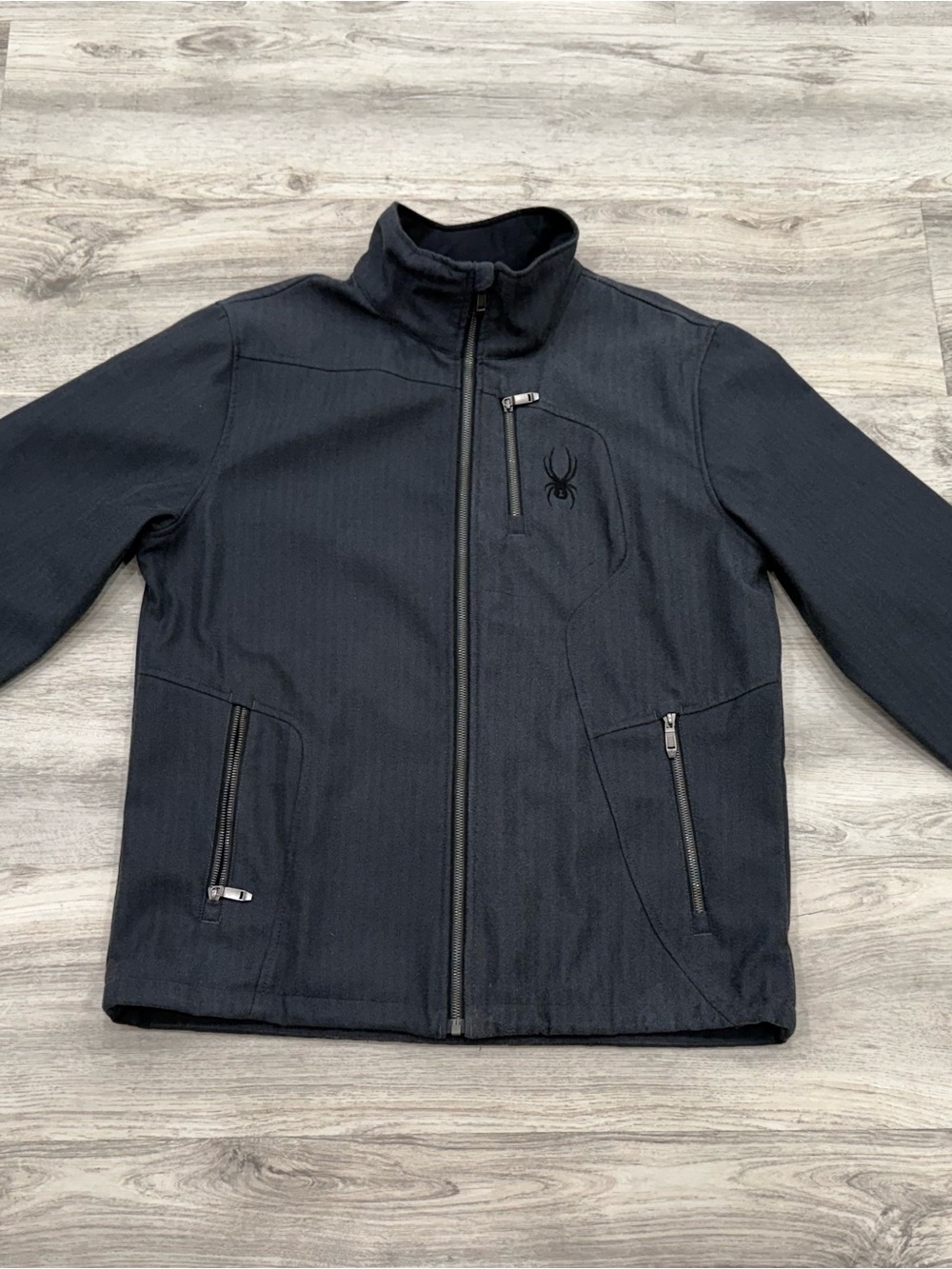 Spyder Men's Dark Gray Lightweight Zip-Up Jacket